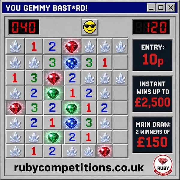 You Gemmy Bast*rd! 2 Main Winners + Instant wins up to £2500