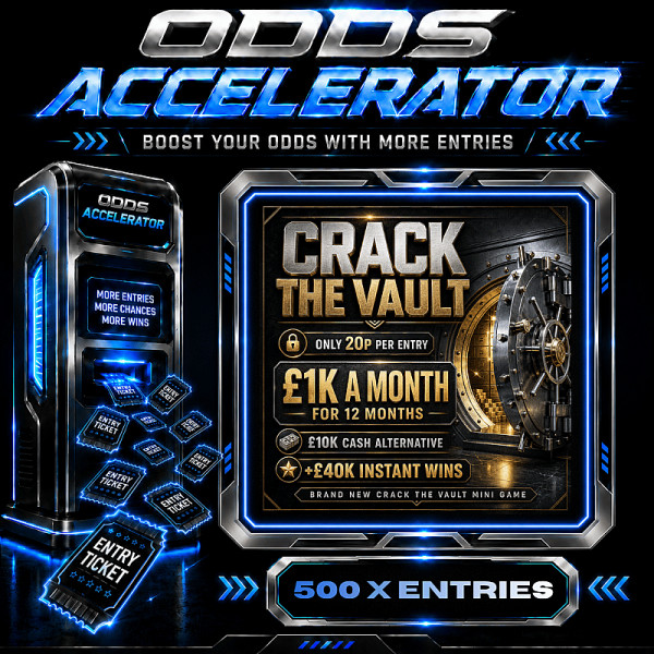 500 X ENTRIES - CRACK THE VAULT