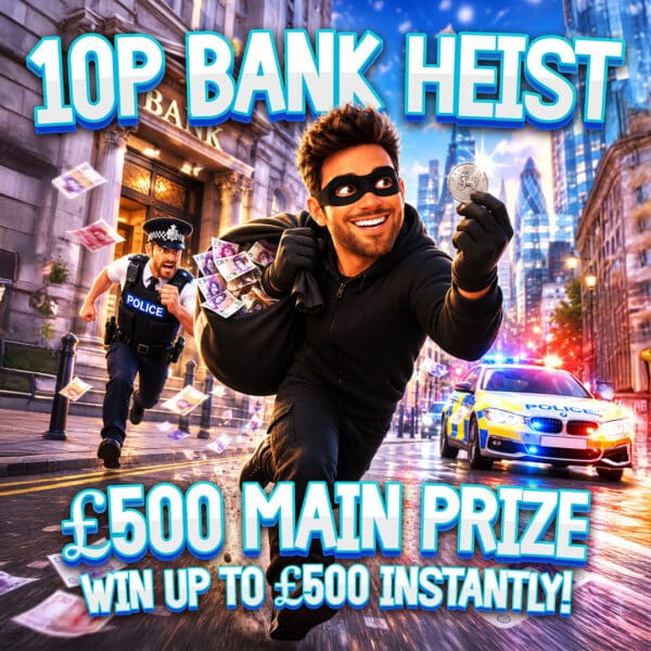 10p Bank Heist | Win Up To £500 Instantly!