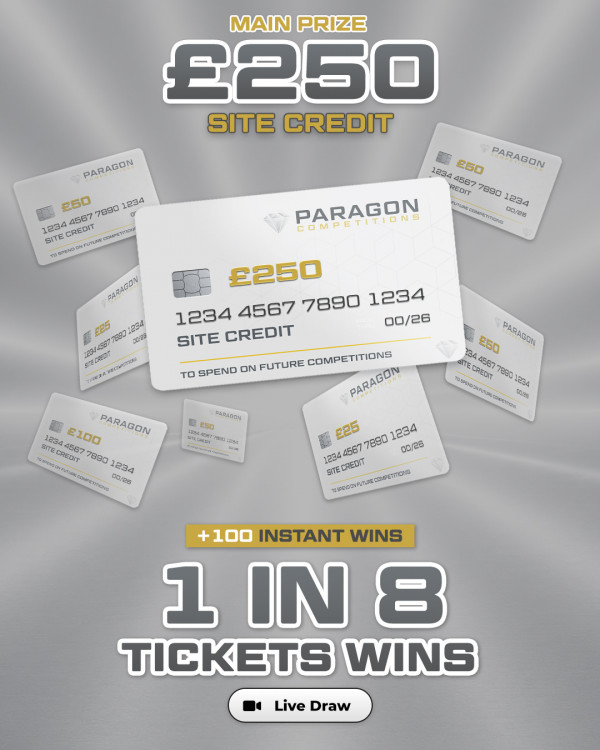Site Credit Instant Win - 1 in 8 Tickets Wins