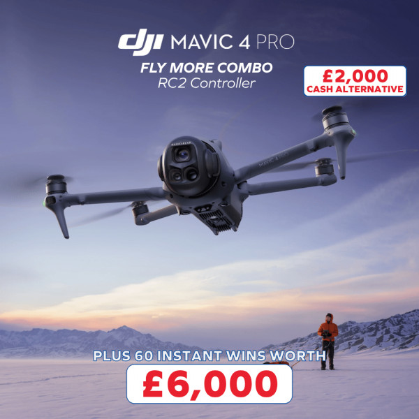 DJI Mavic 4 Pro Drone Fly More Combo plus £6,000 Instant Wins