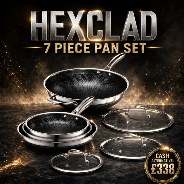 HEXCLAD 7 PIECE PAN SET