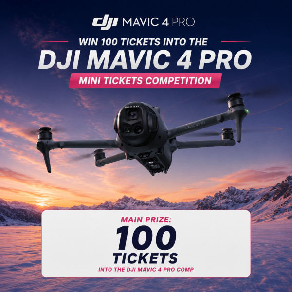 100 Tickets Into DJI Mavic 4 Pro Drone Fly More Combo plus £6,000 Instant Wins