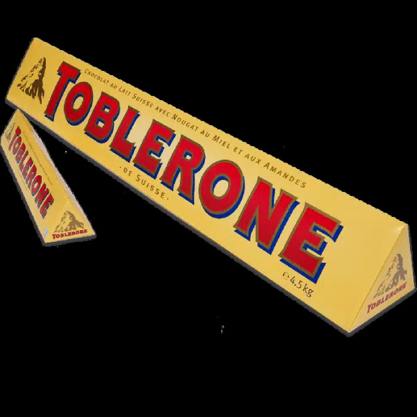 TOBLERONE GIANT MILK CHOCOLATE BAR 4.5KG