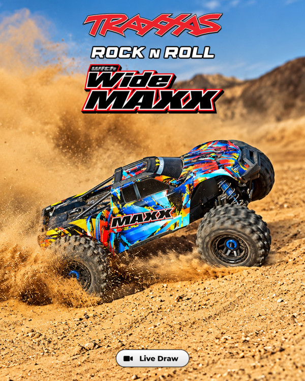 Traxxas WideMaxx RC Monster Truck - Rock N Roll