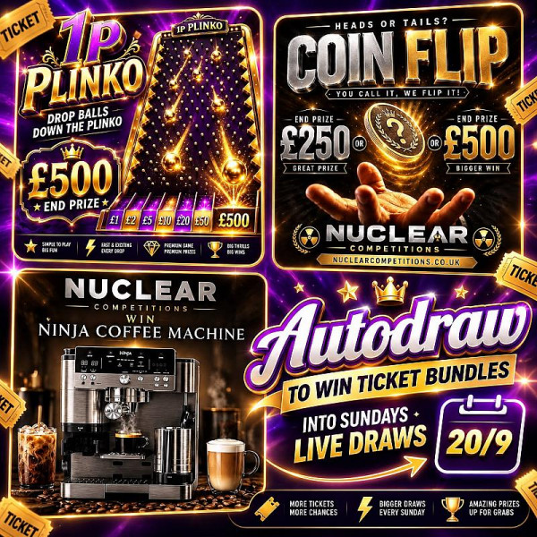 Daily Autodraw 6 to win ticket Bundle into this weeks live draws on 20/09
