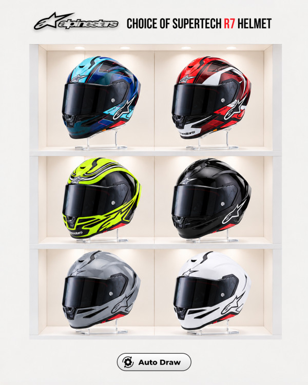 Choice of Alpinestar Supertech R7 Helmet