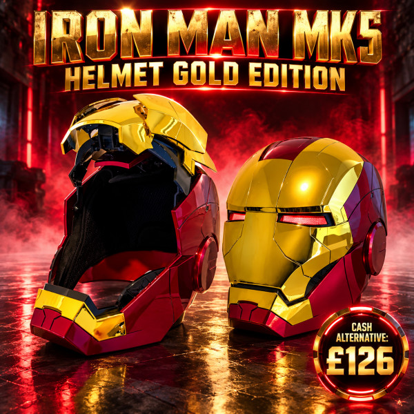 IRON MAN MK5 HELMET GOLD EDITION