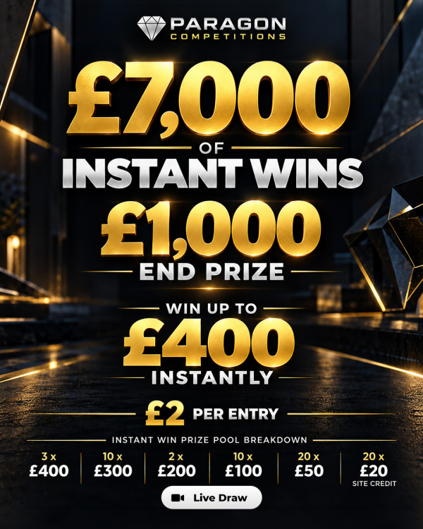 £7,000 of Instant Wins - £1,000 End Prize