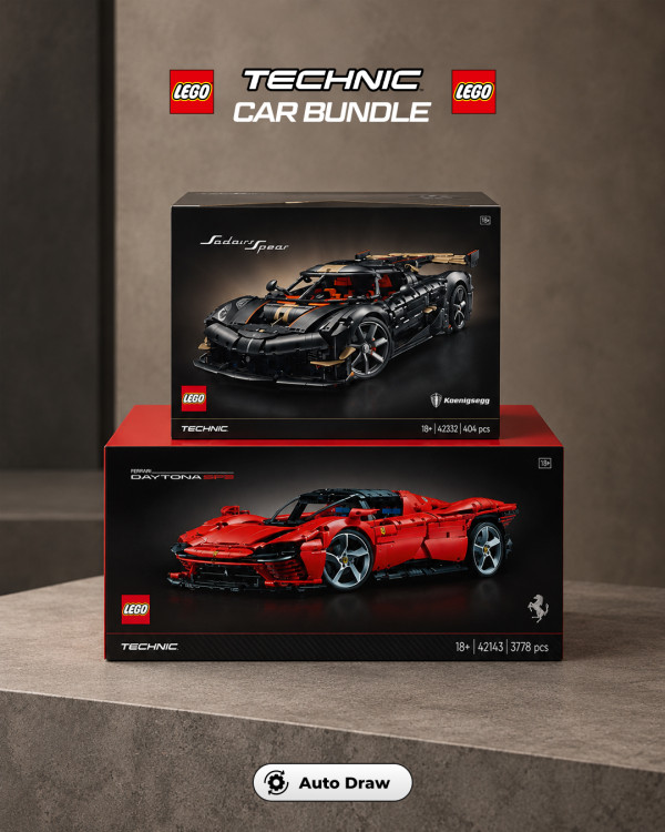 LEGO Koenigsegg & Ferrari Daytona SP3